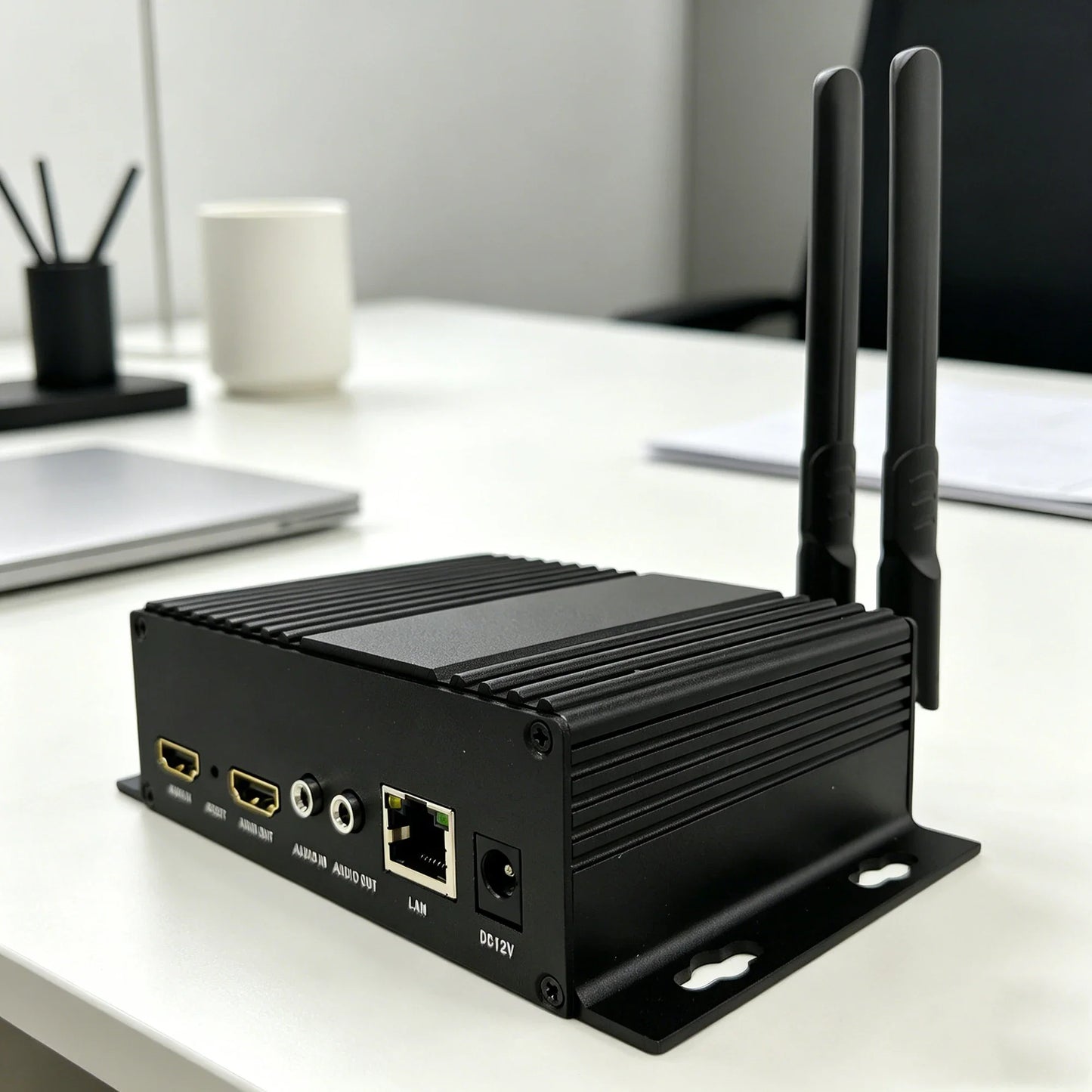 H.265 HDMI Encoder Decoder with OLED – 4K IP Video Codec