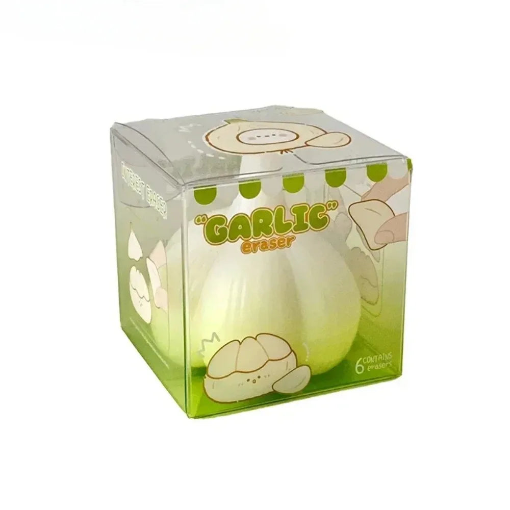 Garlic Shaped Novelty Rubber Eraser – Funny Cute Stationery