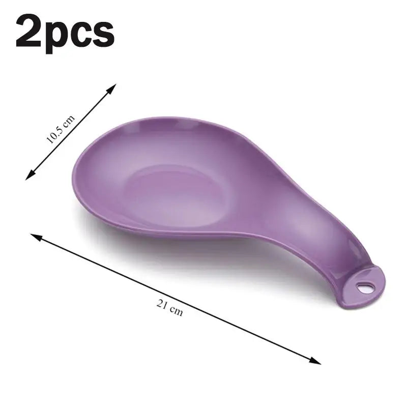 Large Ceramic Spoon Rest – Heat-Resistant & Dishwasher Safe Ceramic Spoon Rest Peaceful Pleasures Health and Wellness Purple