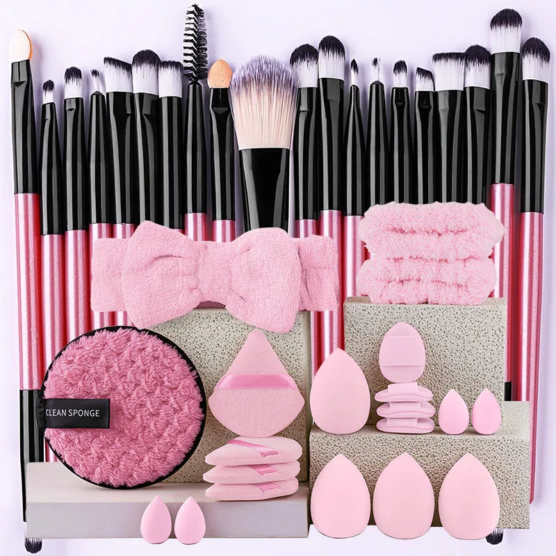 RUNTOIN 20Pc Makeup Brush Set – Soft Eye & Face Brushes Kit