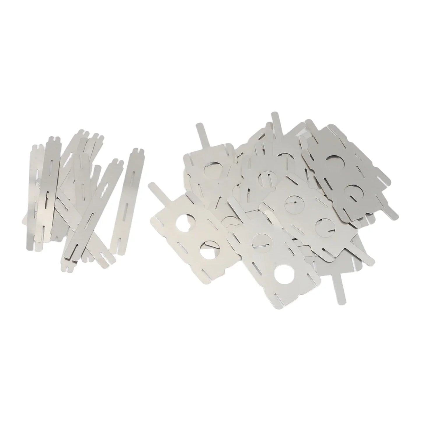 30-Piece Nickel-Plated Steel Sheets for Battery Spot Welding
