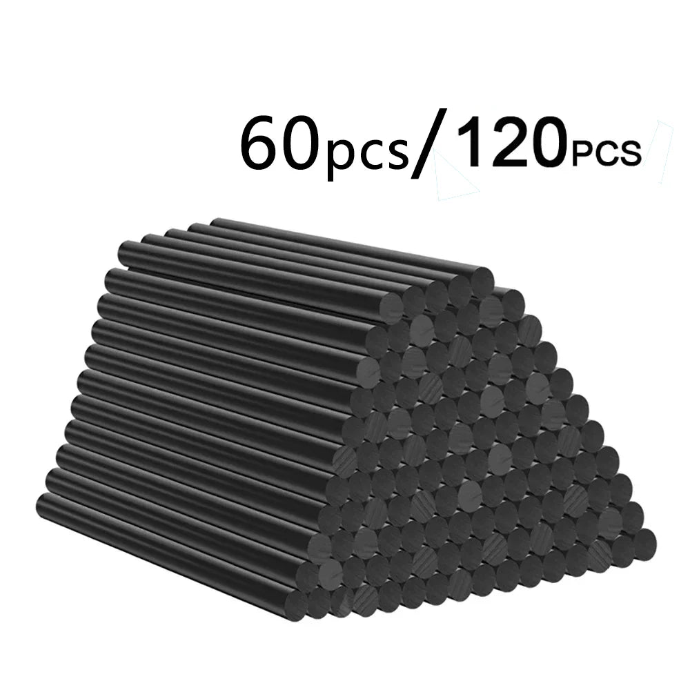 Black Hot Melt Glue Sticks 60/120 Pack – Mini DIY Craft