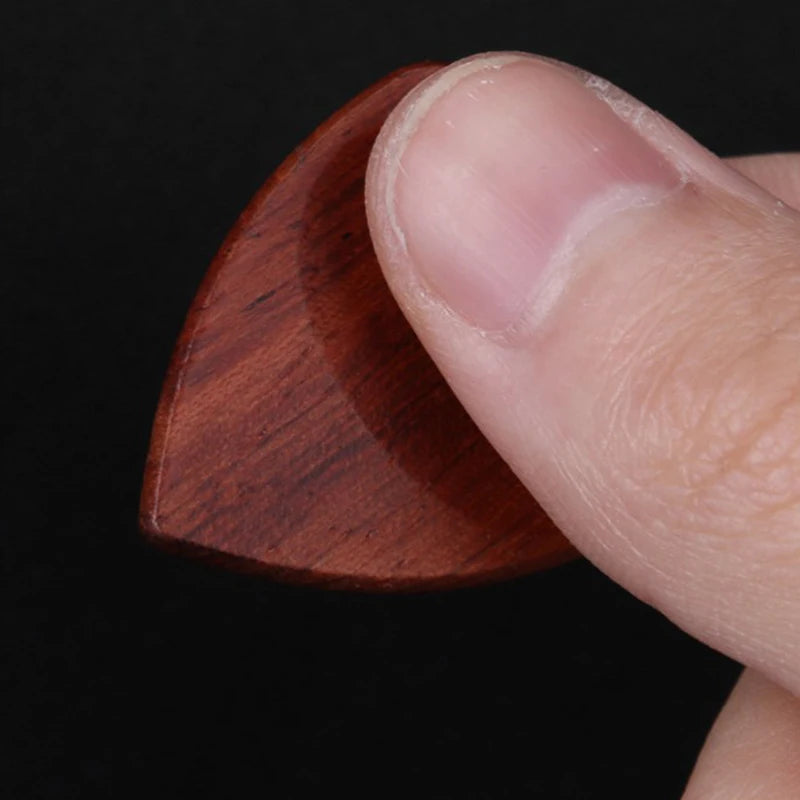 Wooden Acoustic Guitar Picks Bass Ukulele Plectrum Hearted Shape