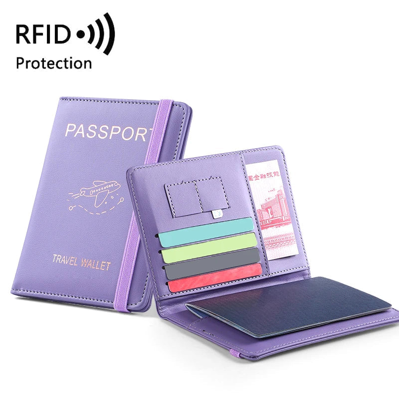 Waterproof PU Leather Passport Holder & Travel Wallet