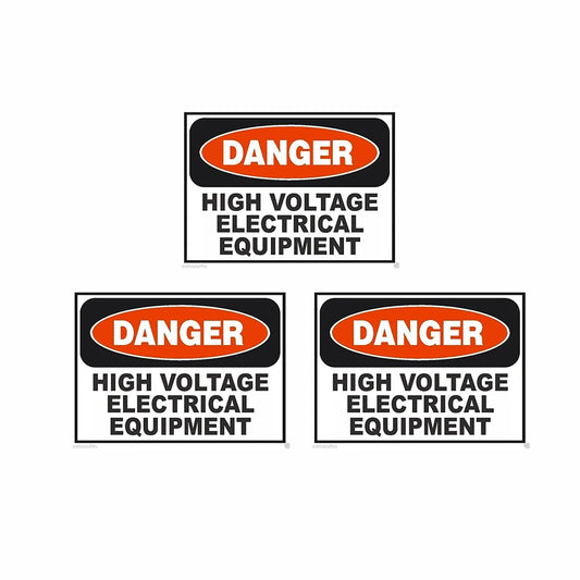 Danger High Voltage Equipment Safety Car Decal Peaceful Pleasures Health and Wellness Default Title