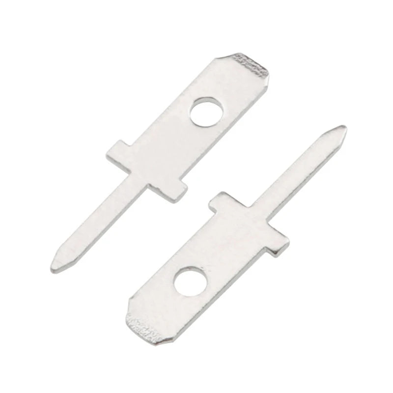 50pcs Spring Terminal PCB Solder Lug 2.8 Inserts Plug Thickness 0.8mm One Legs PCB Welding Sheet Peaceful Pleasures Health and Wellness