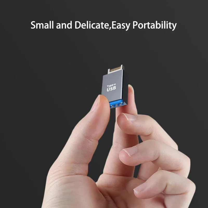 USB 3.1 Type E to USB-C Front Panel Header Adapter Cable