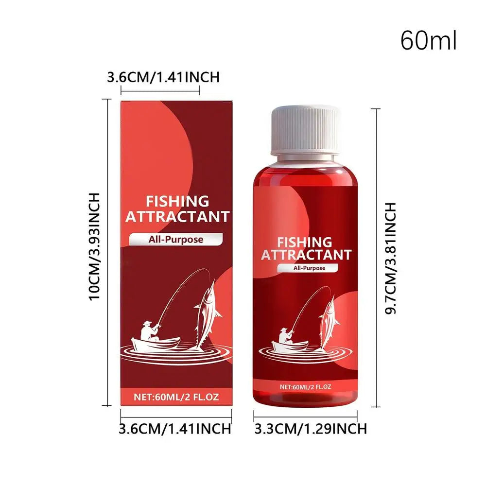 60ml Powerful Fish Bait Attractant Concentrated Liquid Lure for Freshwater Fishing, Catches Bass Trout Crappie Carp Peaceful Pleasures Health and Wellness 60ml