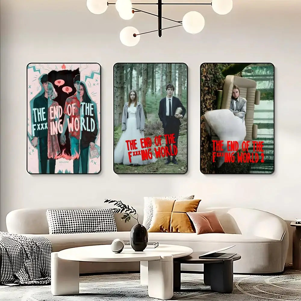 End of the F***ing World Poster | HD Self-Adhesive Wall Art TV Show Wall Poster Peaceful Pleasures Health and Wellness