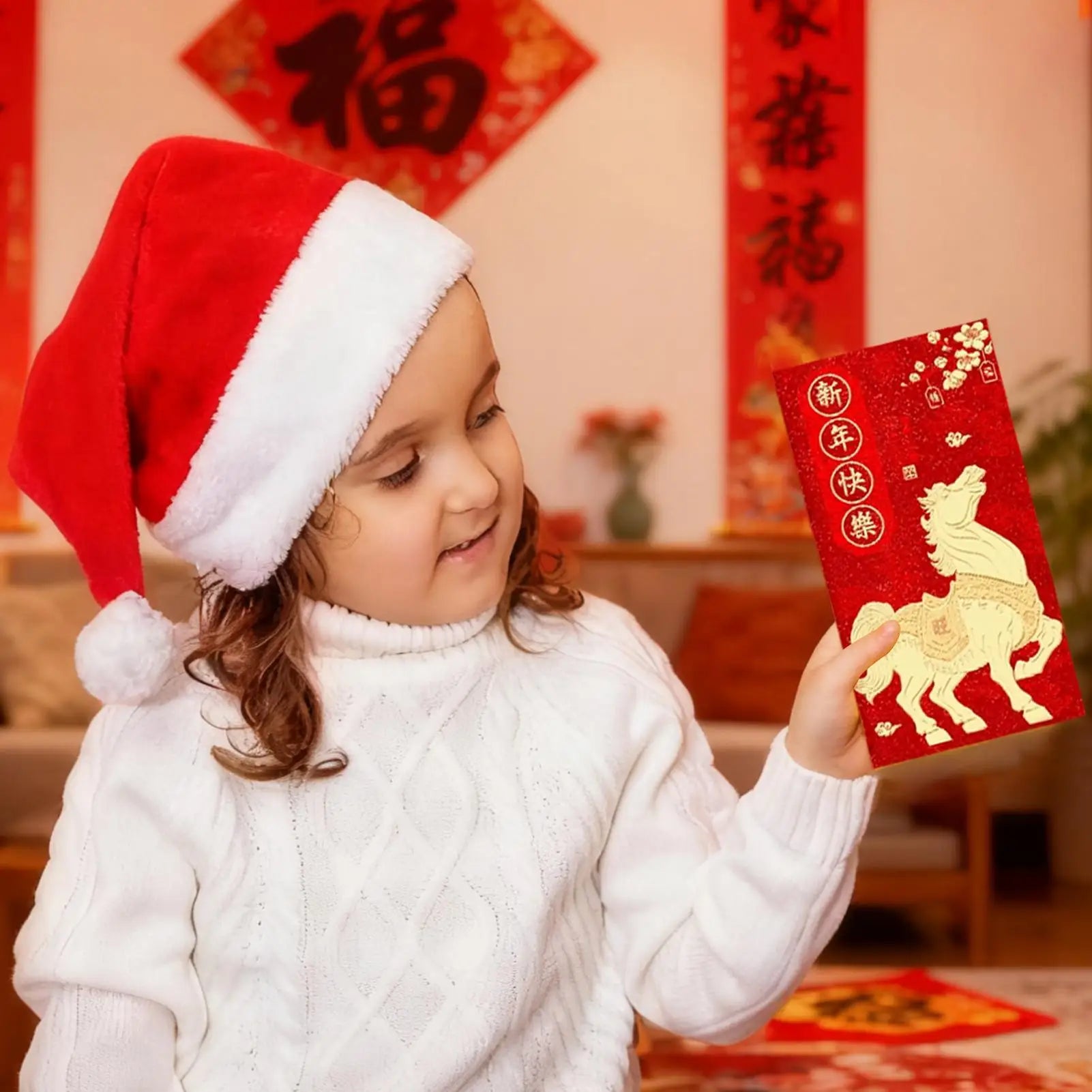 Chinese Red Envelope Lunar New Year Lunar New Year 2026 Red Envelopes For Marriage Engagement Birthday Spring Festival Wedding Peaceful Pleasures Health and Wellness