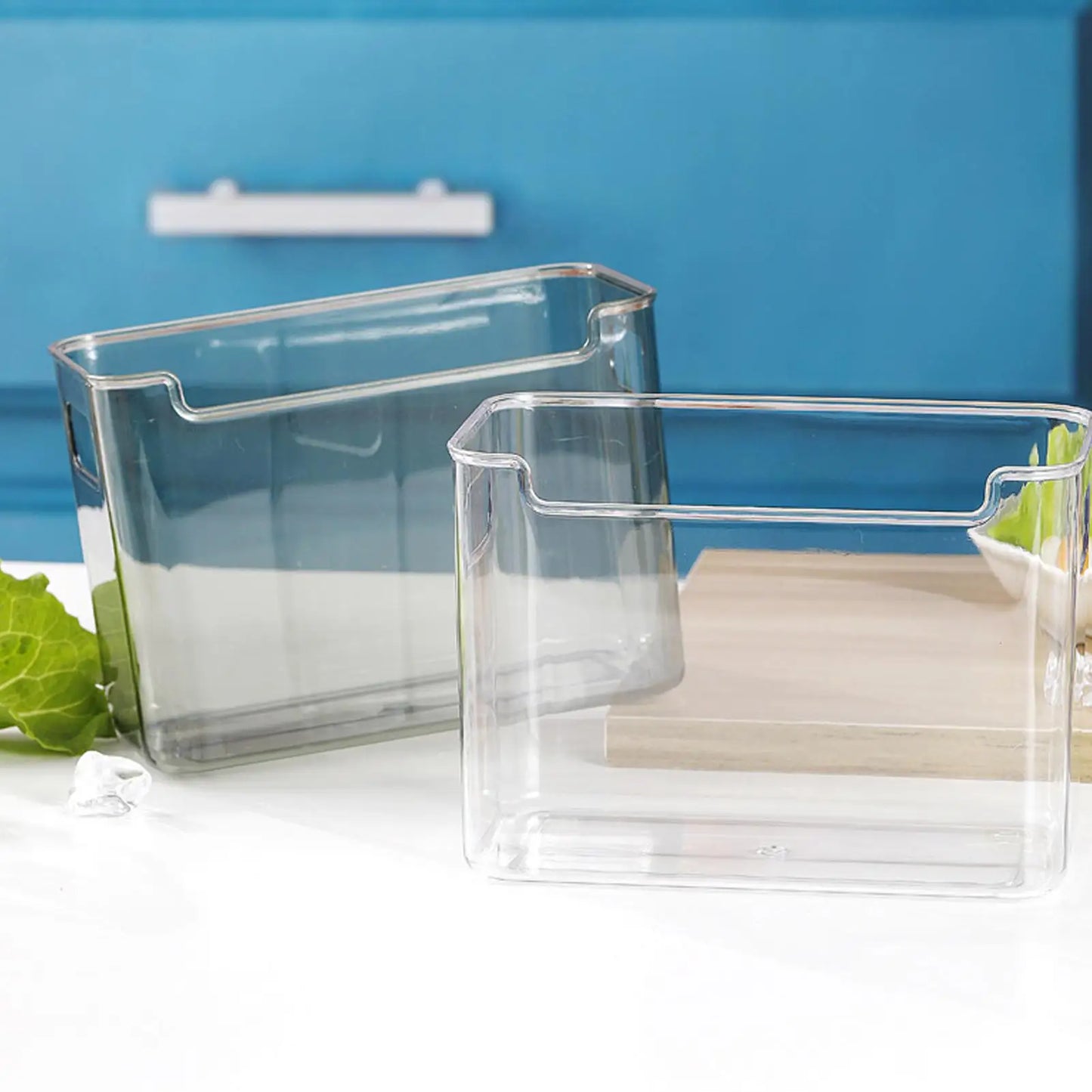 Clear Stackable Fridge Organizer Bins – BPA-Free Storage Boxes