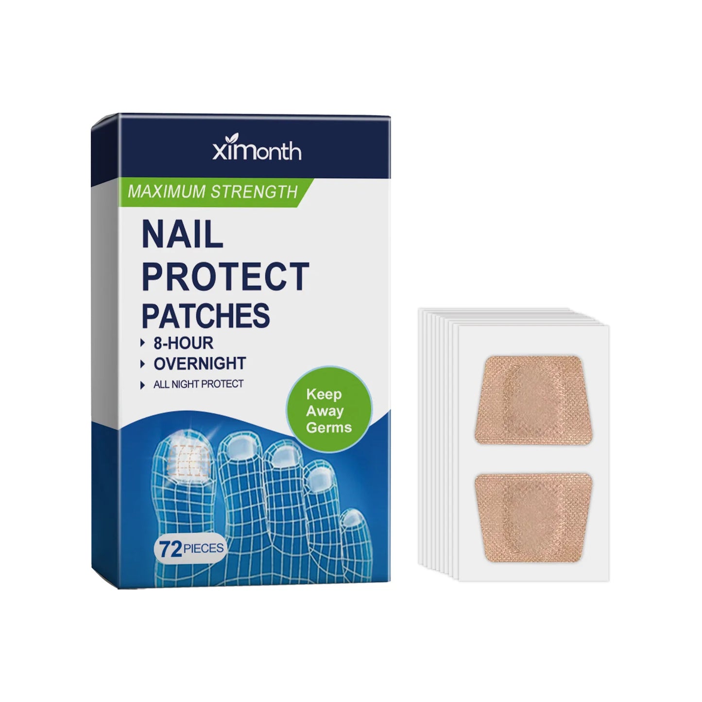 XIMONTH Nail Nourishing Patch – Moisturizing & Repair 72pcs