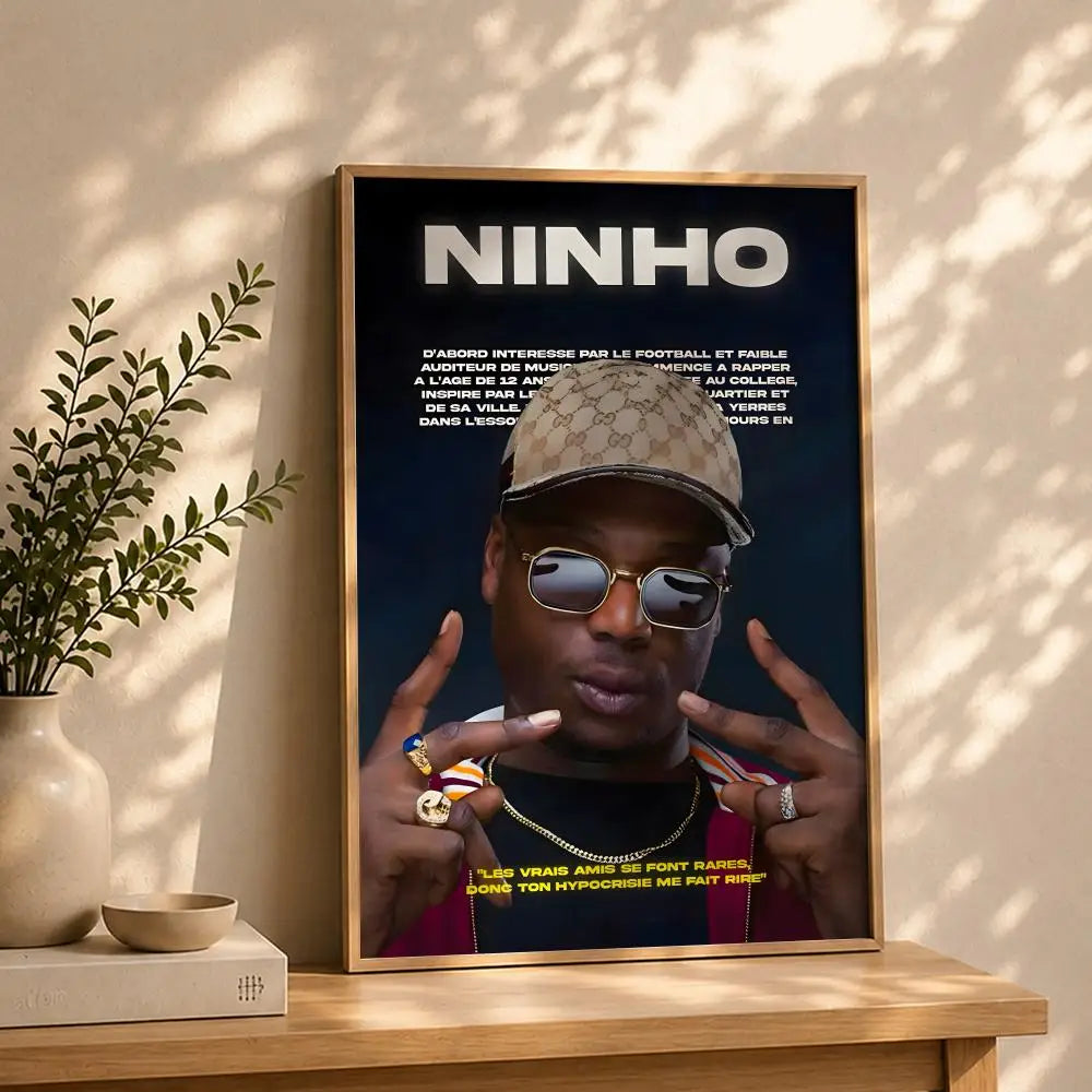Rapper N-NinhoS HD Self-Adhesive Waterproof Wall Art Poster Wall Art Poster Peaceful Pleasures Health and Wellness