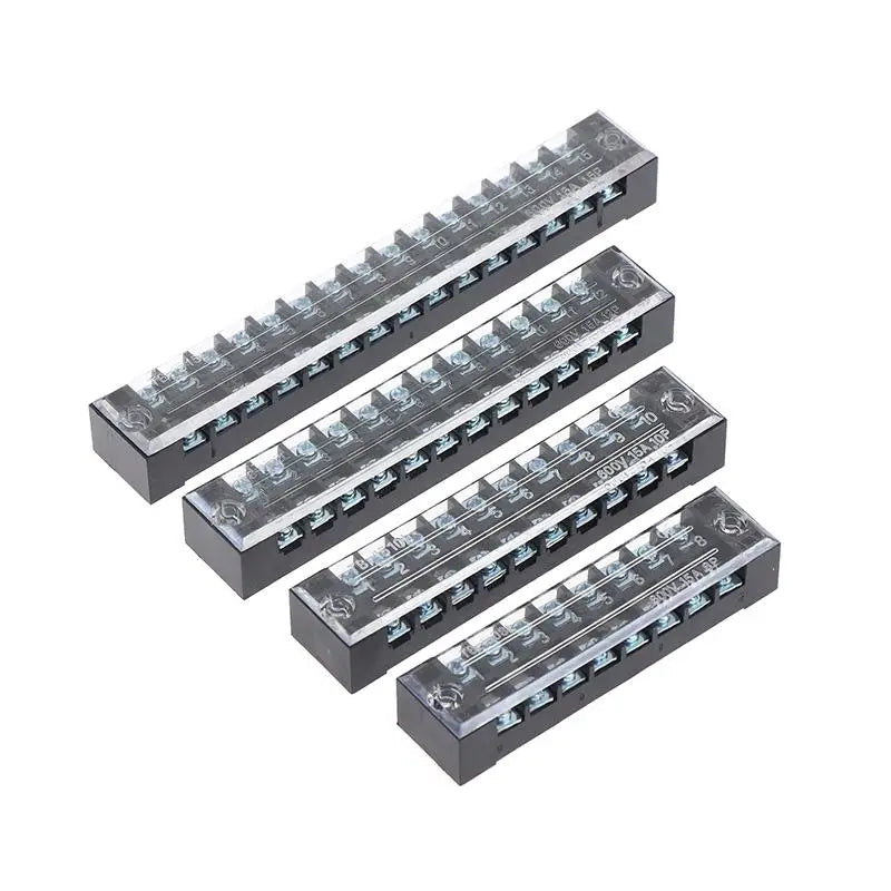 Versatile Dual Row Barrier Screw Terminal Block Wire Connector 15A 600V For TB Series 3 4 5 6 8 10 12 15 Positions Ways Peaceful Pleasures Health and Wellness
