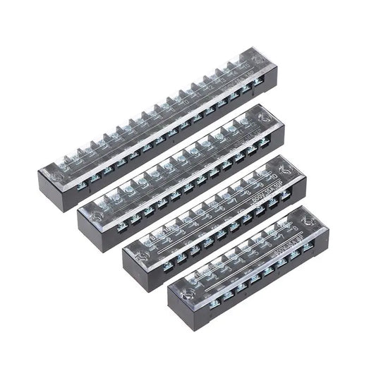 Versatile Dual Row Barrier Screw Terminal Block Wire Connector 15A 600V For TB Series 3 4 5 6 8 10 12 15 Positions Ways Peaceful Pleasures Health and Wellness