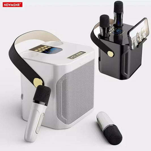 AyeBeau S882 Portable Karaoke Bluetooth Speaker & 2 Mics Karaoke Bluetooth Speaker Oasis Select