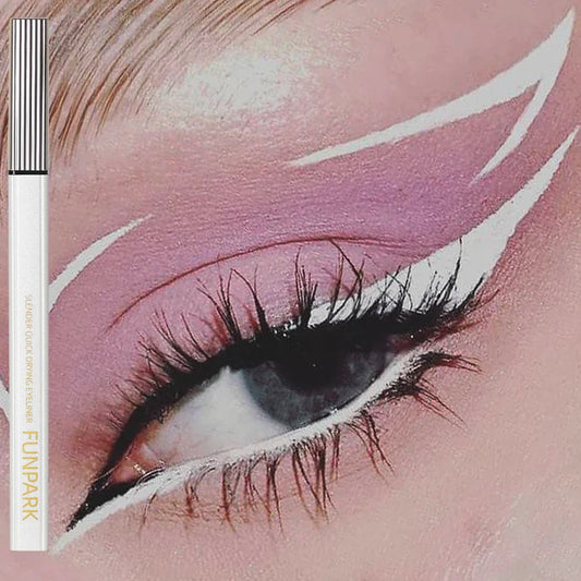 FUNPARK White Matte Liquid Eyeliner – Waterproof & Long-Lasting Liquid Eyeliner Oasis Select