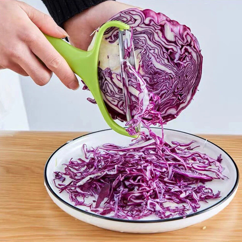 Stainless Steel Vegetable Peeler & Wide-Mouth Grater Slicer