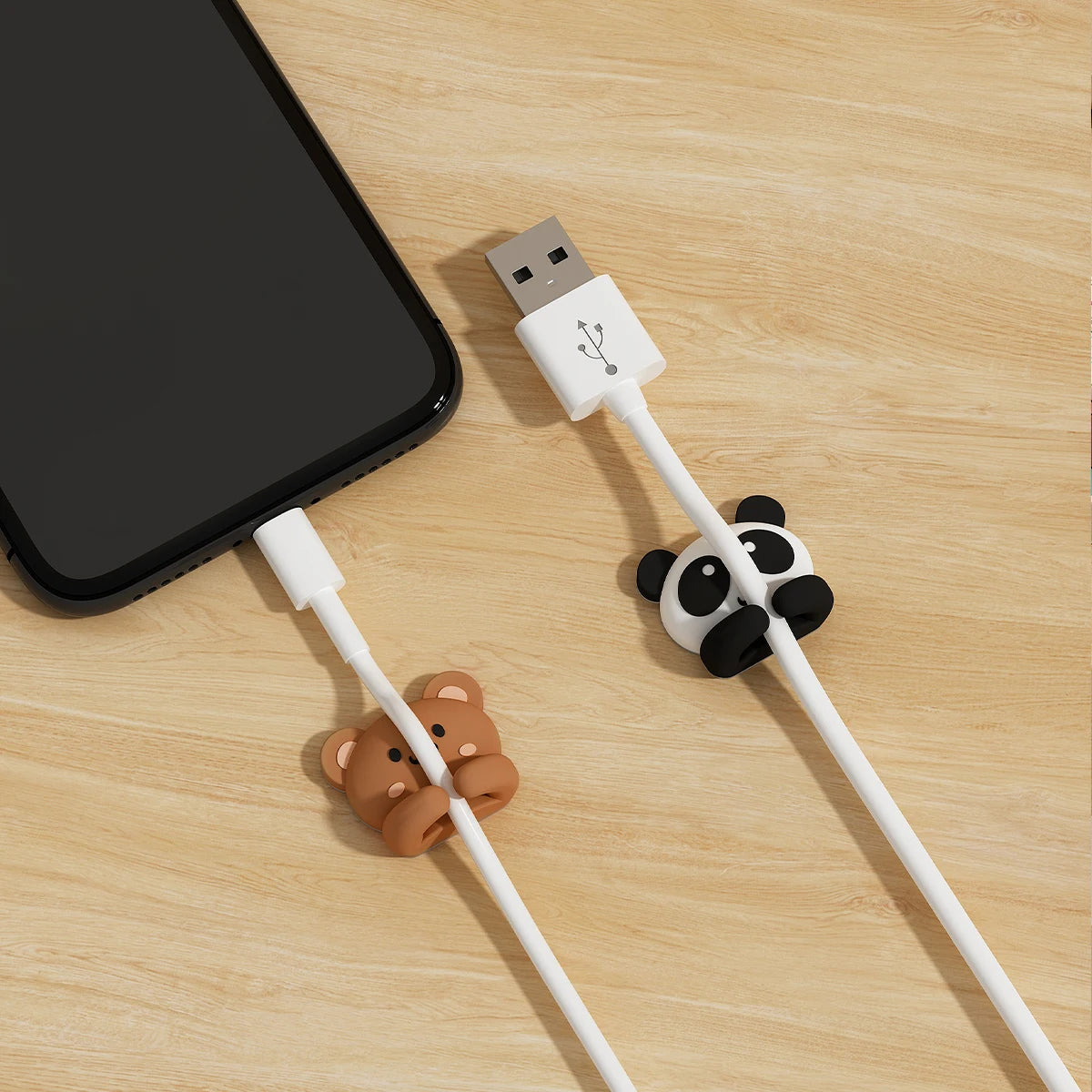 Desktop Multifunctional Winding Device Mouse Cable Headphone Cable Data Cable Holder Nail Free Seamless Silicone Cable Organizer Peaceful Pleasures Health and Wellness