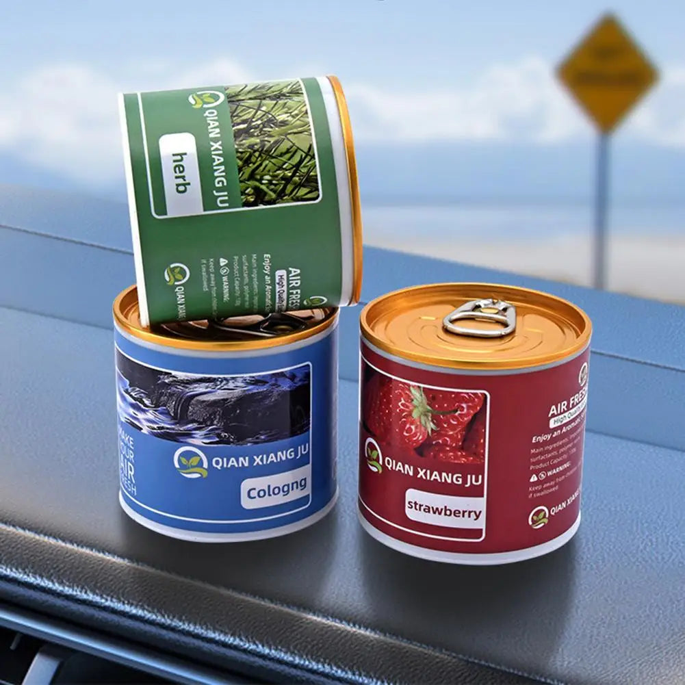 New Solid Car Aromatherapy Canned Car Interior Fragrance 60 days Long-Lasting Air Freshener Odor Eliminator For Car Home Closet Peaceful Pleasures Health and Wellness