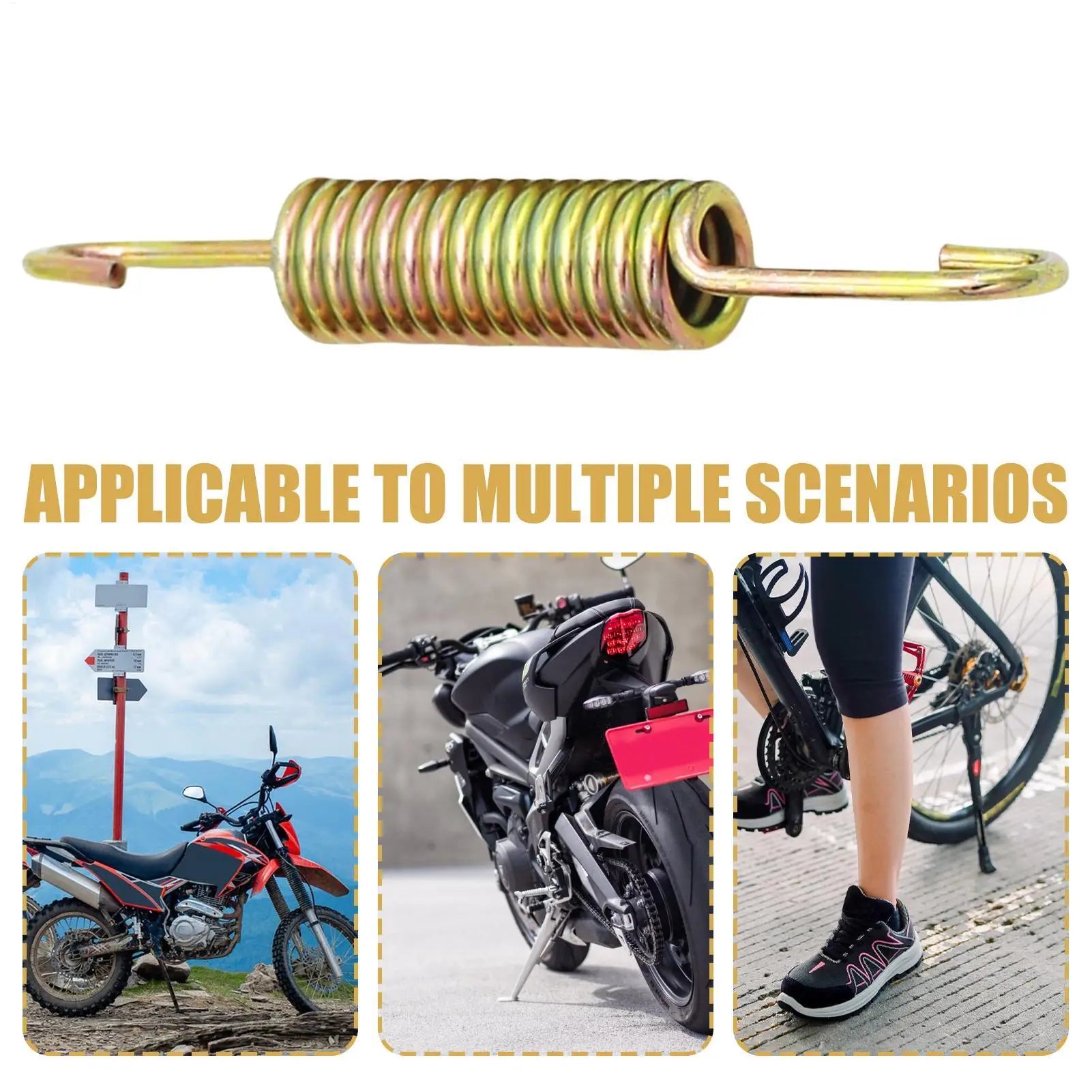 Motorcycle Kickstand Spring Foot Kickstand Spring Metal Pedal Return Spring Practical Stand Spring Replacement For Motorcycle Peaceful Pleasures Health and Wellness