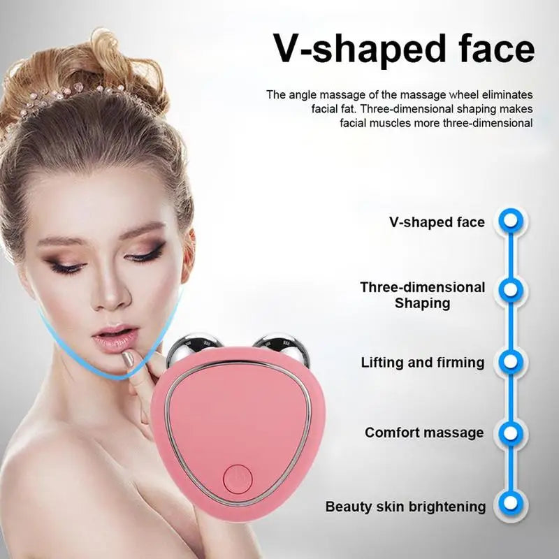 Mini EMS Microcurrent Face Lift & Sculpting Massager Device