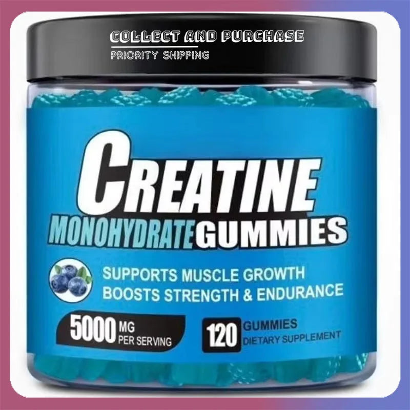 Blueberry Creatine Gummies 120ct – Energy & Muscle Support