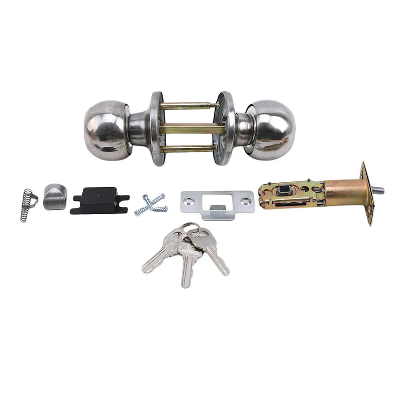 Interior Spherical Door Handle Lock Aluminium Alloy Household Bathroom Door Locks Hotel Restroom Door Locks Hardware Supplies Peaceful Pleasures Health and Wellness