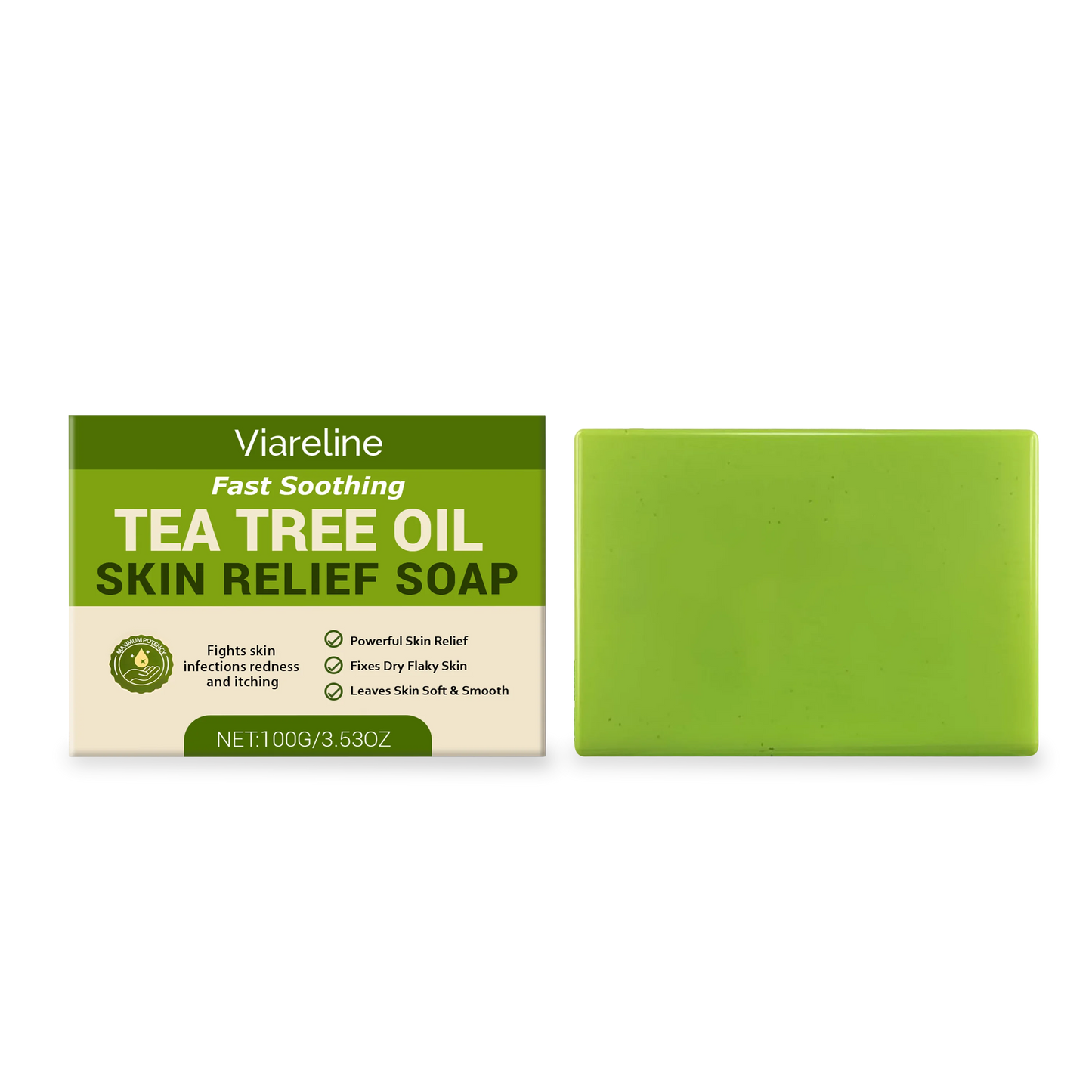 Tea Tree Oil Soap Bar – Deep Cleansing & Oil Control | 100g