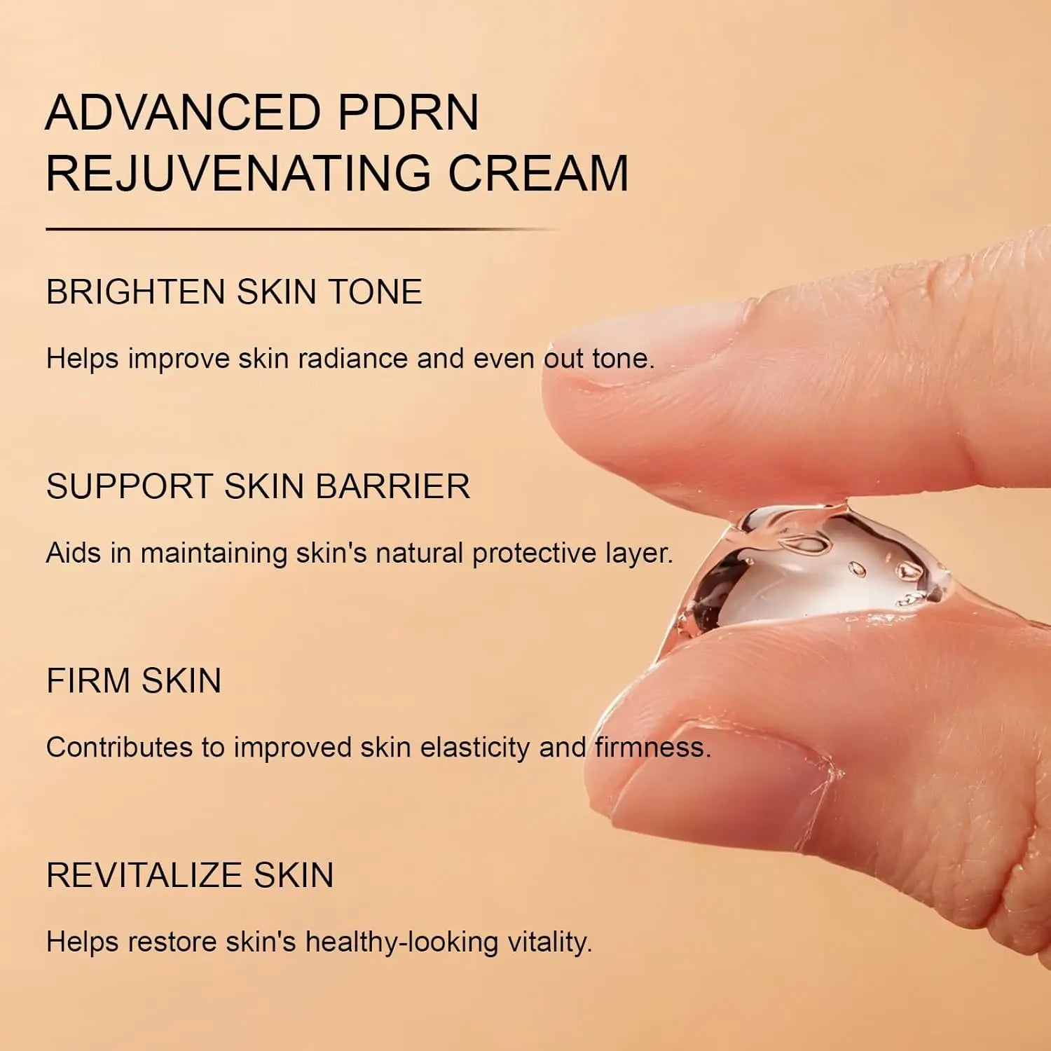 Advanced PDRN Rejuvenating Cream, 99% Pure Salmon DNA,Collagen Gel with Niacinamide, Skin Repair,Inspired Skincare Peaceful Pleasures Health and Wellness