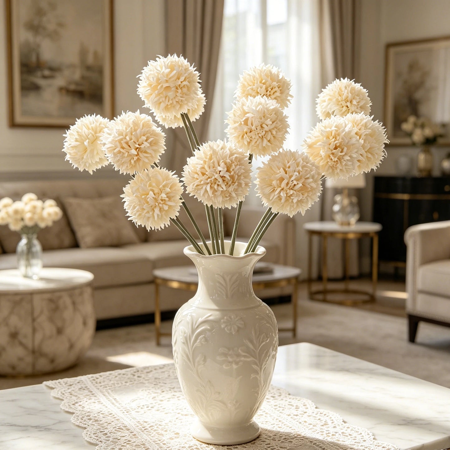 Silk Chrysanthemum Artificial Flowers | Bridal Bouquet & Home Décor