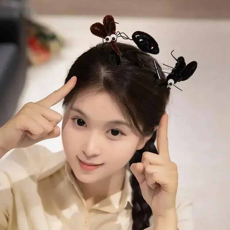 Mosquito Plush Hairpin – Cute Cartoon Insect Hair Clip