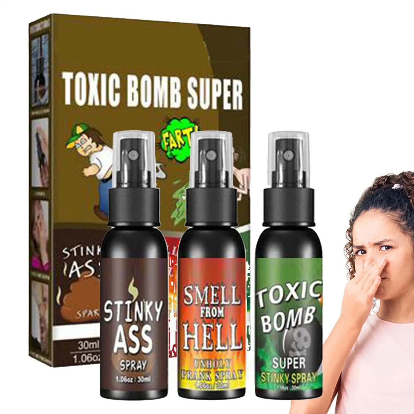 Fart Spray Stink Bomb Prank Liquid – Funny Gag Gift Toy