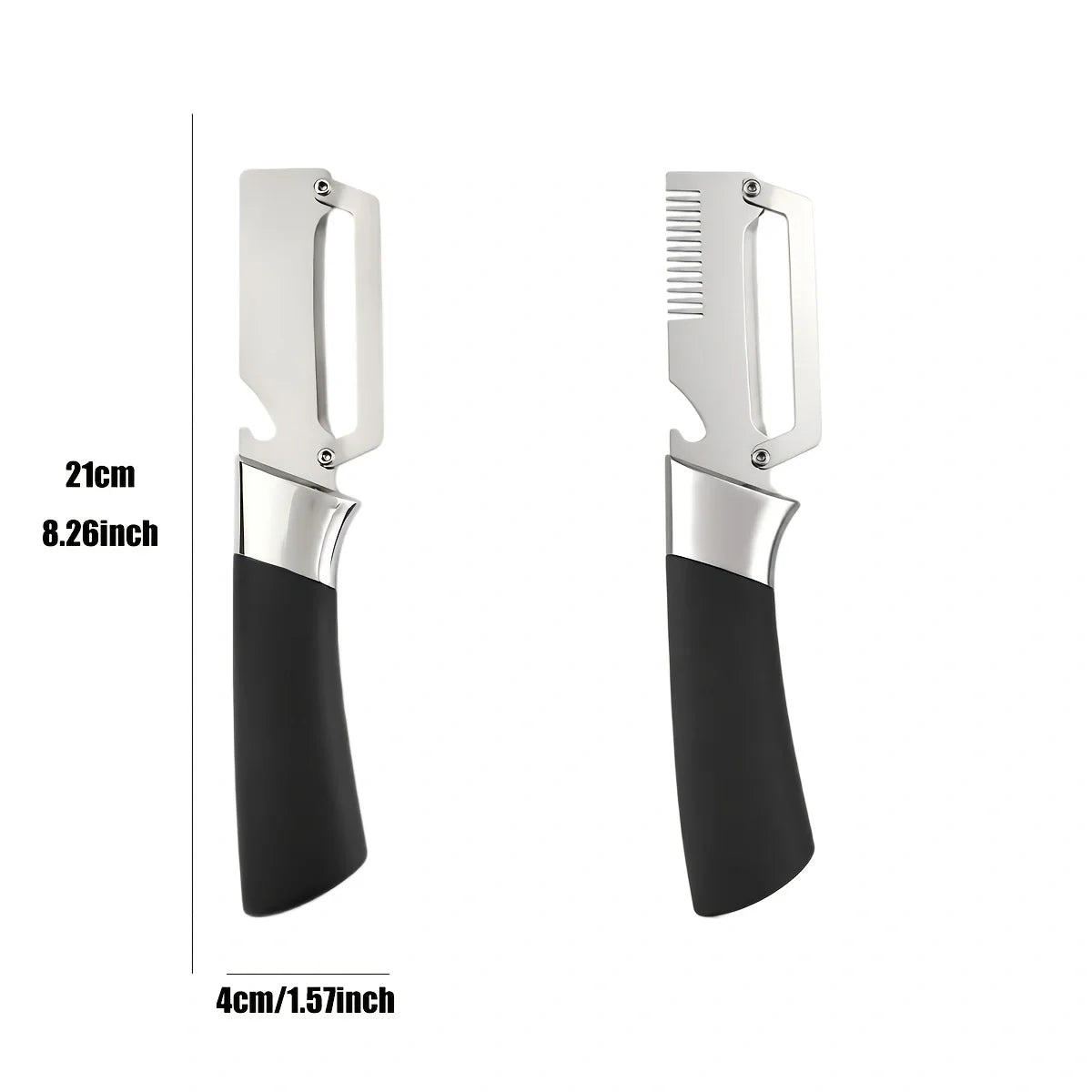 Sugarcane Peeler Knife – Stainless Steel with Bottle Opener
