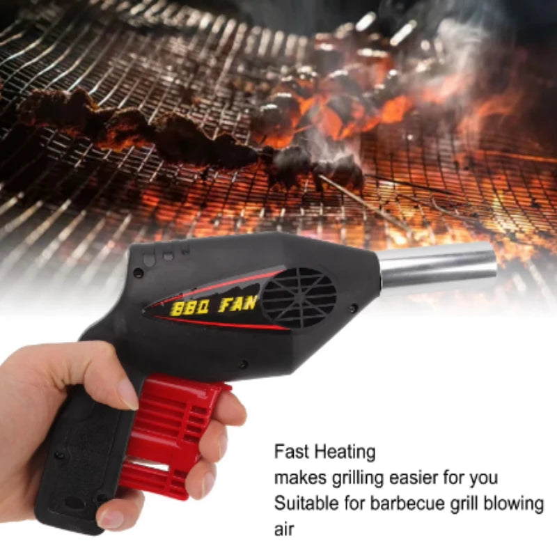 BBQ Air Blower Ventilator Portable Picnic Hand Held Fan Camping Cooking Tools for Outdoor Travel Barbecue Camping Cooking Tools Peaceful Pleasures Health and Wellness