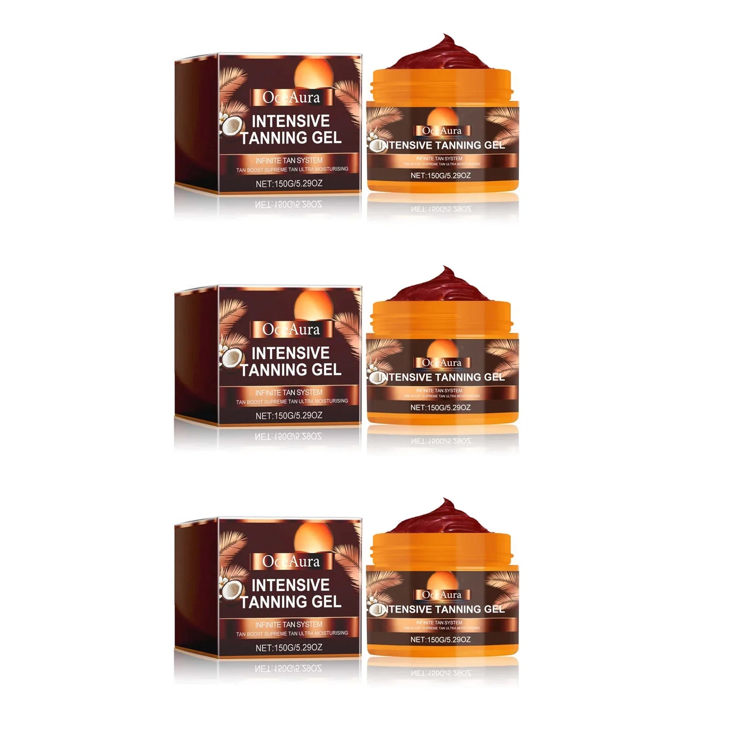 OceAura Self Tanning Gel & Cream Set – Bronzer & Glow