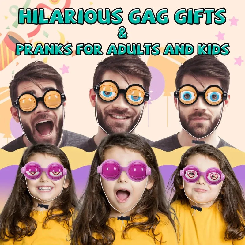 Halloween Crazy Eye Glasses – Funny Novelty Gag Prop for Kids
