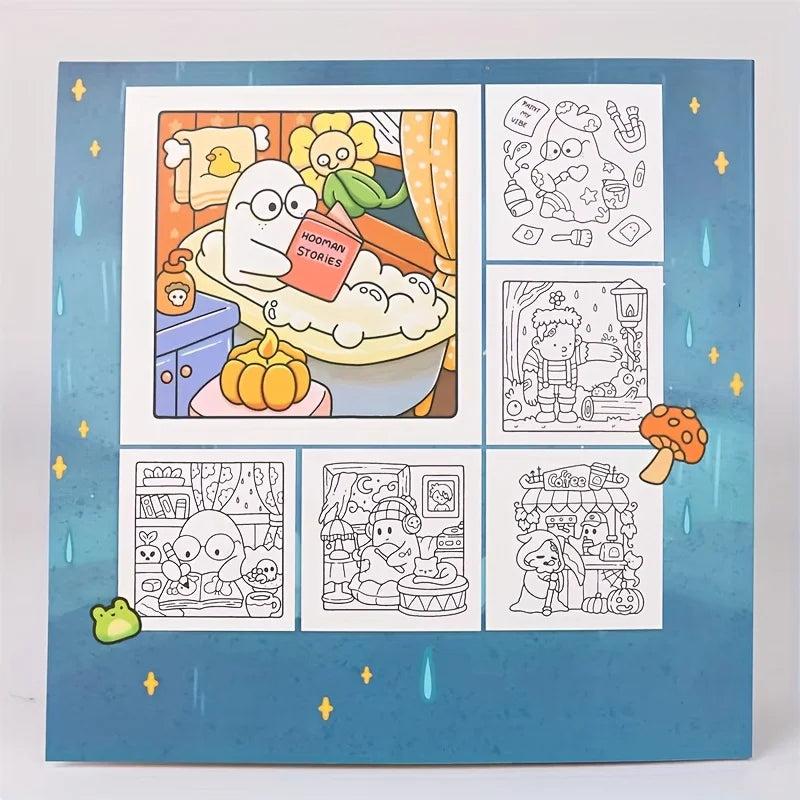 LITTLE SPOOKY Coloring Book Featuring Adorable Creepy Creatures