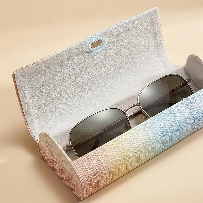Hard-Shell PU Leather Glasses Case | Portable Eyewear Box