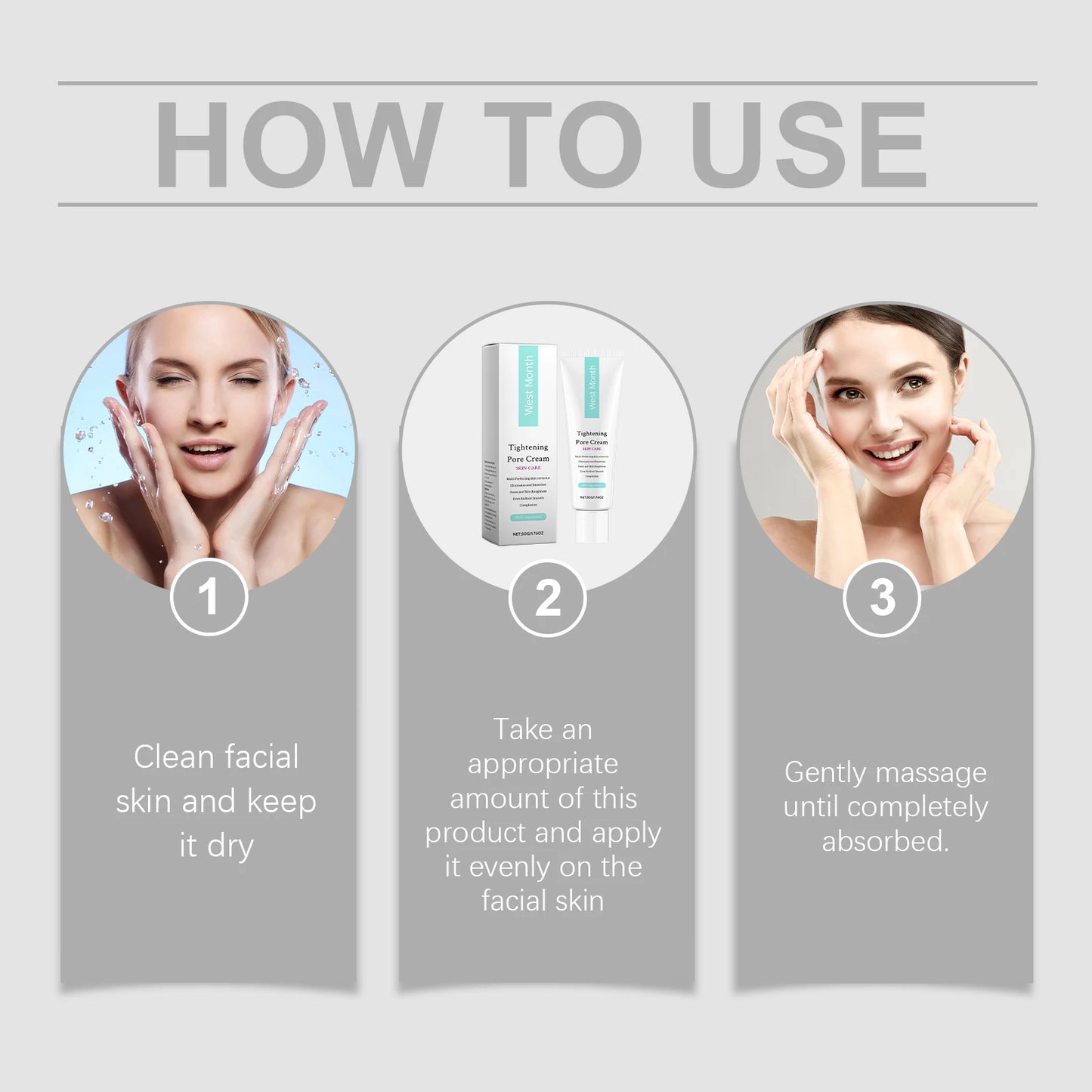 Pore Tightening Face Cream – Blackhead Removal & Oil Control 50g