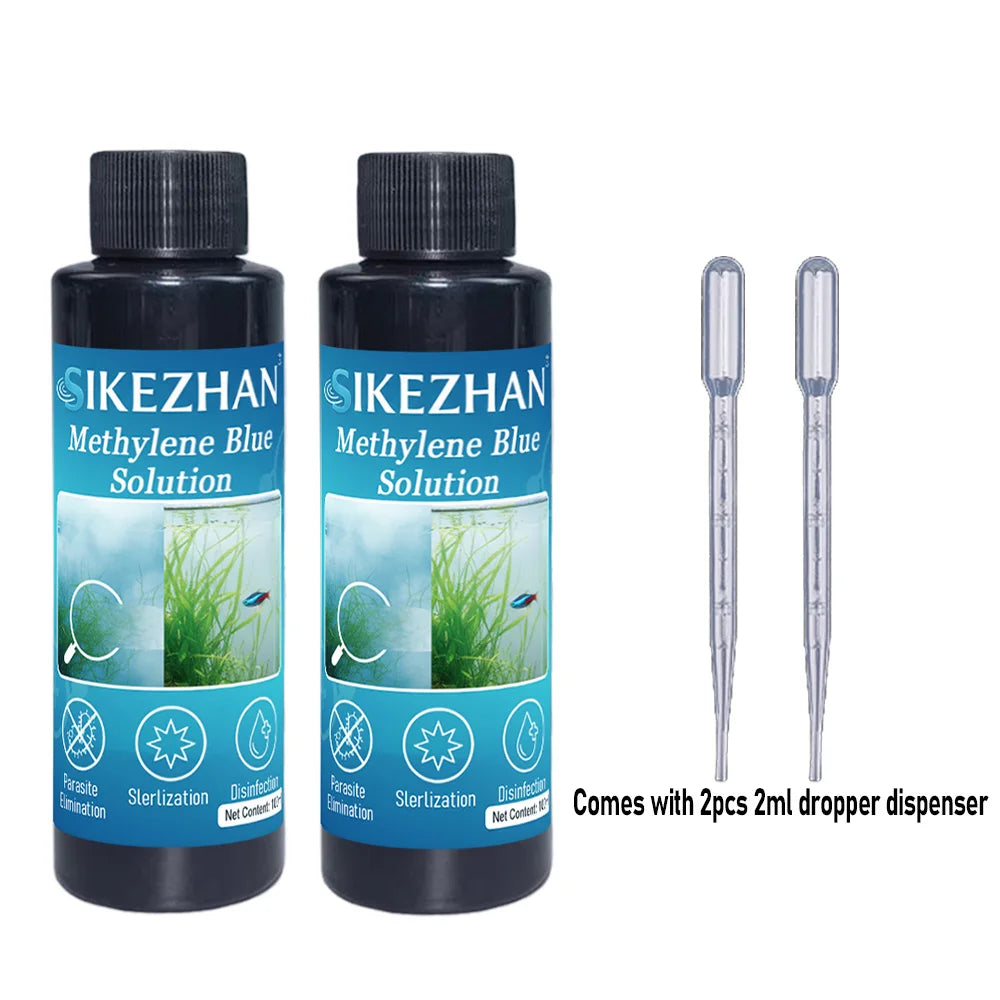 SIKEZHAN 101ml Methylene Blue Aquarium Fish Treatment Solution