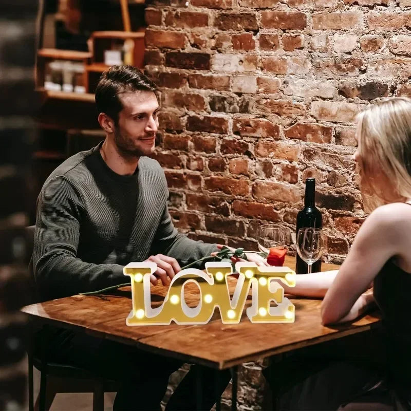 LOVE LED Sign Light – Romantic Décor for Weddings & Events