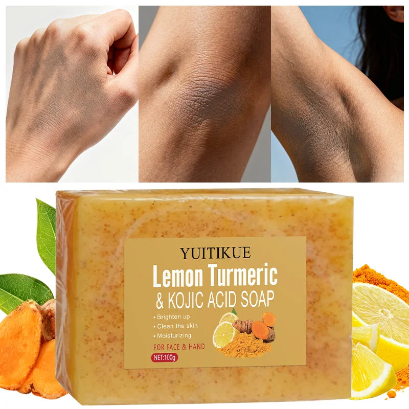 Lemon Turmeric Kojic Acid Brightening Soap 100g | All Skin
