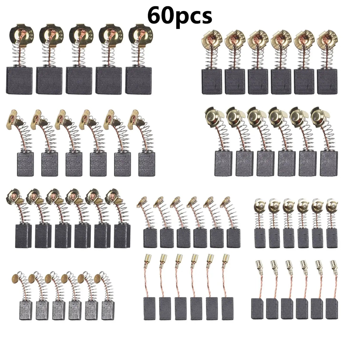 10 Sizes Electric Motor Carbon Brushes Replacement Power Tool Hammer