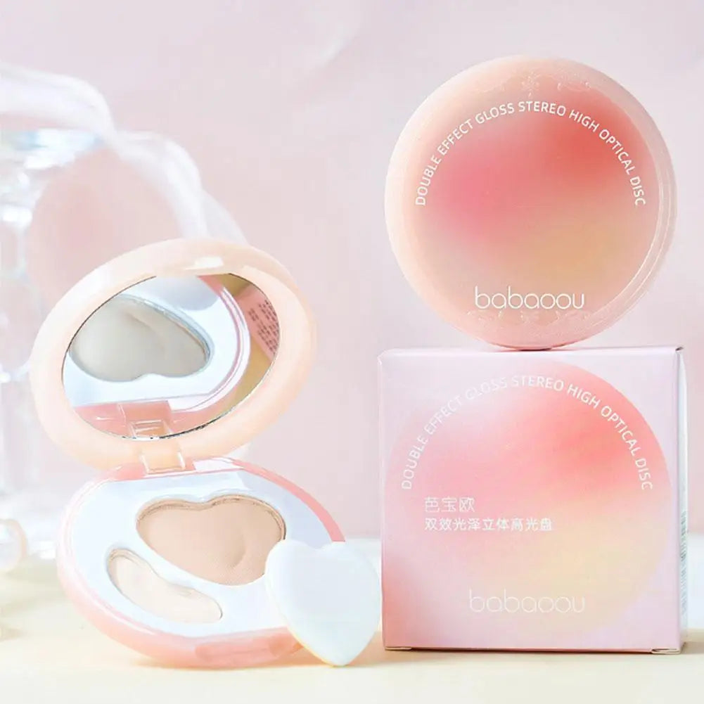 Natural Dual-effect Shiny Matte Three-dimensional Peach High Gloss Face Brighten Depression Integrated Groove High Gloss Cream Peaceful Pleasures Health and Wellness