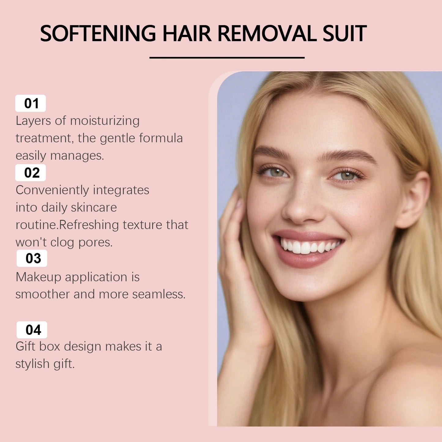2-in-1 Facial Hair Removal Kit with Aloe Vera Soothing Gel