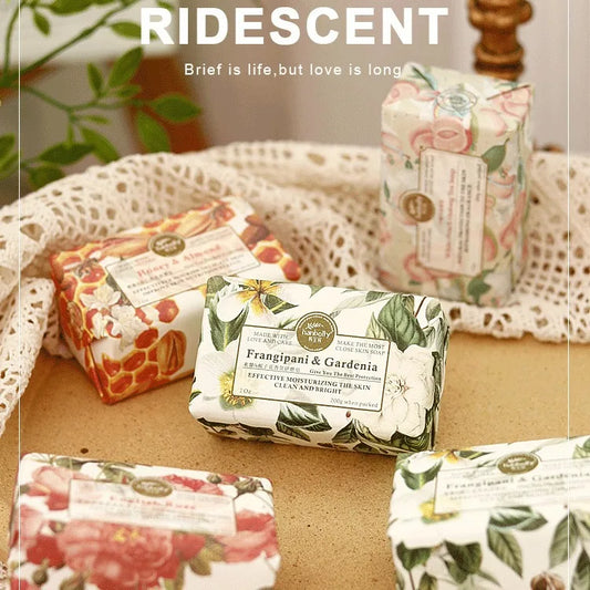 Floral Essential Oil Handmade Soap 200g – Gift & Body Care Handmade Bar Soap Oasis Select English Rose