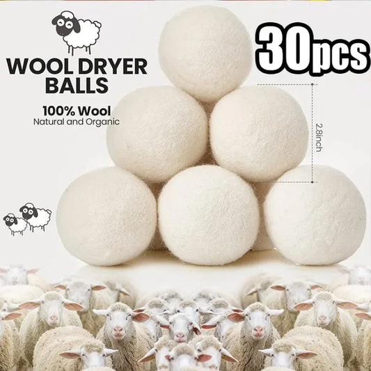 Wool Dryer Balls – Natural Reusable Fabric Softener Set Wool Dryer Balls Oasis Select