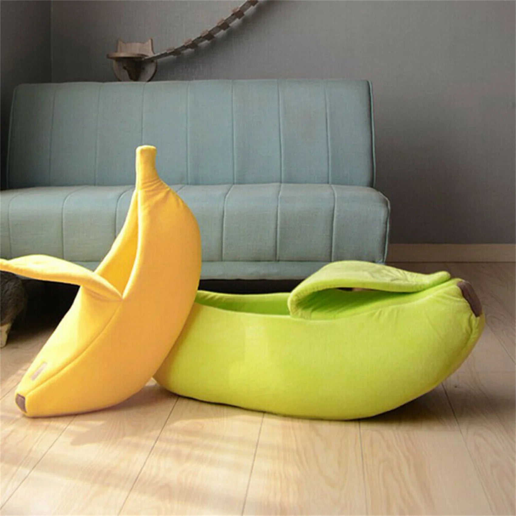 Cute Cats Beds Deep Sleep Comfort In Winter Bed Banana Shape for Cat's House Products Pets Creative Indoor Small Cat Dog Beds Peaceful Pleasures Health and Wellness