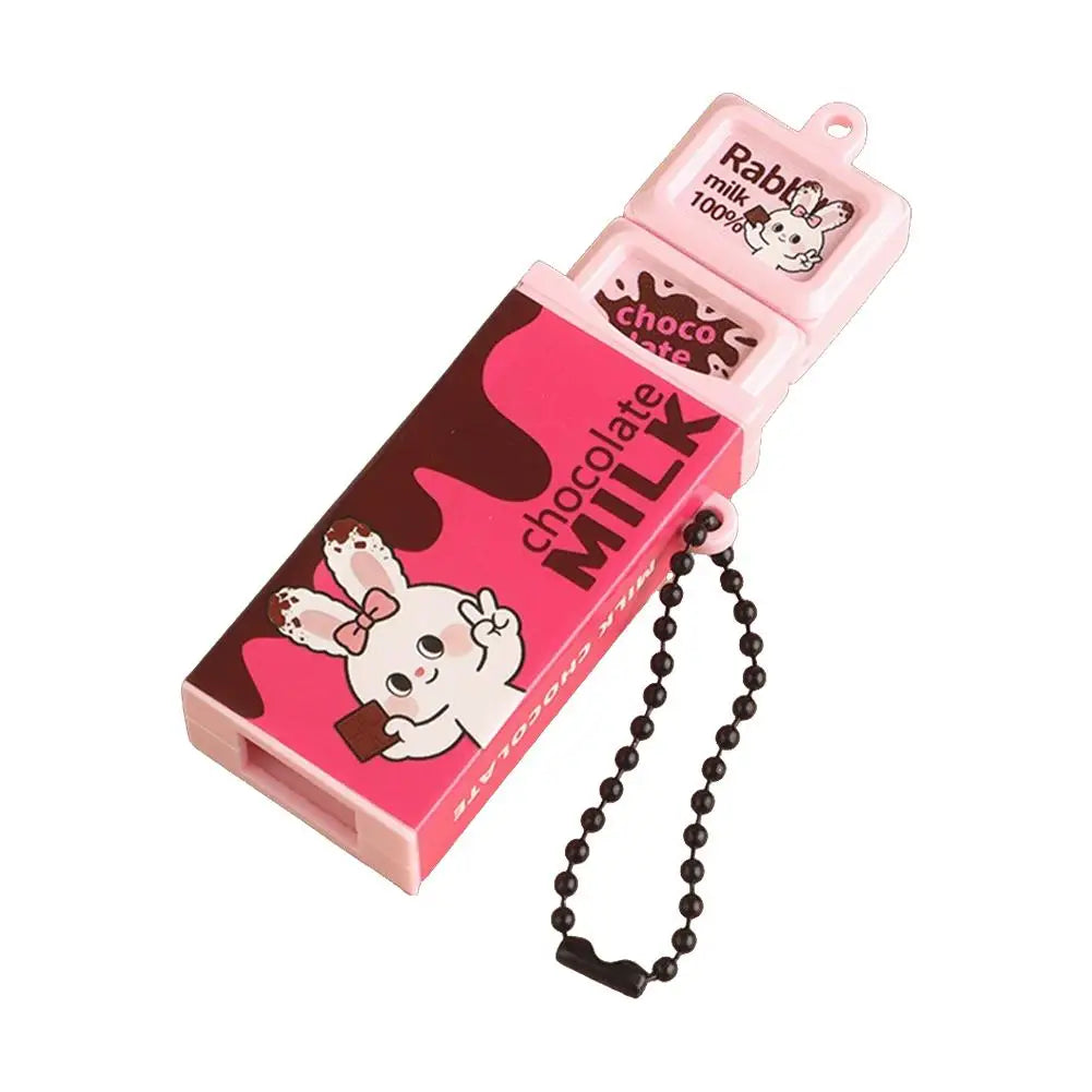 Simulation Chocolate Stress Relief Toy Bendable Fidget Keychain